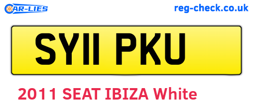 SY11PKU are the vehicle registration plates.