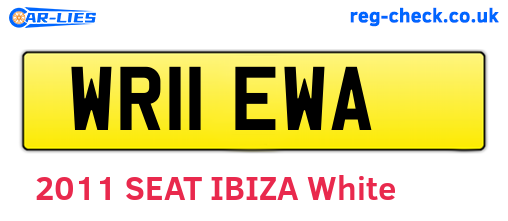 WR11EWA are the vehicle registration plates.