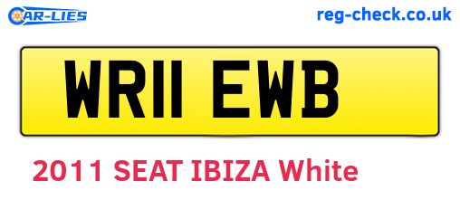 WR11EWB are the vehicle registration plates.