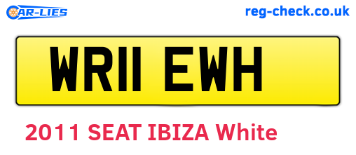 WR11EWH are the vehicle registration plates.