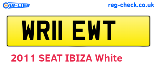 WR11EWT are the vehicle registration plates.