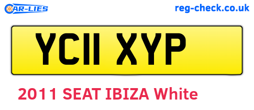 YC11XYP are the vehicle registration plates.