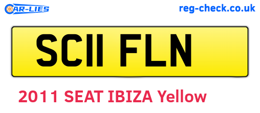 SC11FLN are the vehicle registration plates.