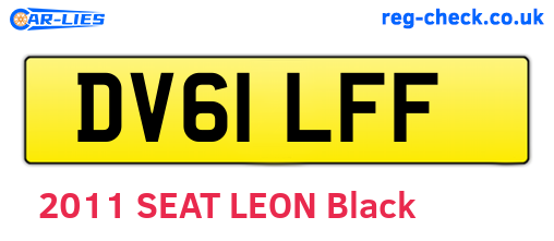 DV61LFF are the vehicle registration plates.