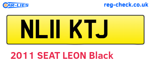 NL11KTJ are the vehicle registration plates.