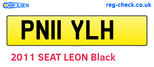 PN11YLH are the vehicle registration plates.