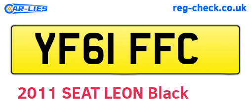 YF61FFC are the vehicle registration plates.