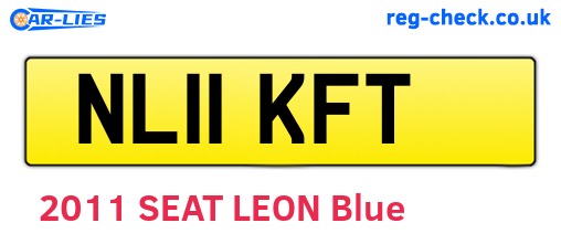 NL11KFT are the vehicle registration plates.