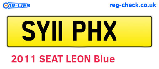 SY11PHX are the vehicle registration plates.