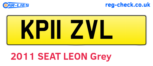 KP11ZVL are the vehicle registration plates.