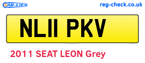 NL11PKV are the vehicle registration plates.