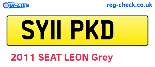 SY11PKD are the vehicle registration plates.