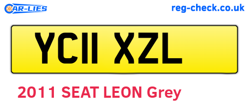 YC11XZL are the vehicle registration plates.