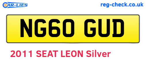 NG60GUD are the vehicle registration plates.