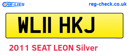 WL11HKJ are the vehicle registration plates.