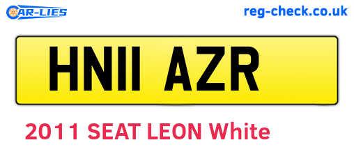 HN11AZR are the vehicle registration plates.