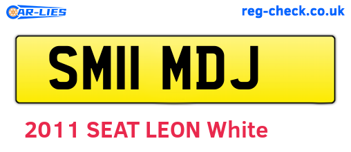 SM11MDJ are the vehicle registration plates.