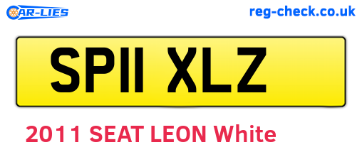 SP11XLZ are the vehicle registration plates.