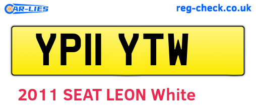YP11YTW are the vehicle registration plates.