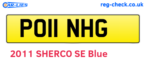 PO11NHG are the vehicle registration plates.