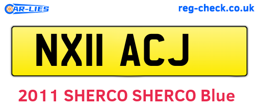 NX11ACJ are the vehicle registration plates.