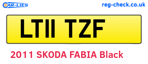 LT11TZF are the vehicle registration plates.