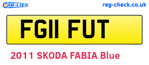 FG11FUT are the vehicle registration plates.