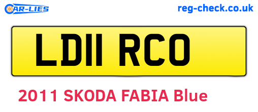 LD11RCO are the vehicle registration plates.