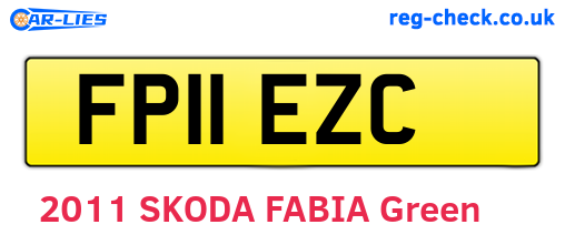 FP11EZC are the vehicle registration plates.