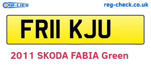 FR11KJU are the vehicle registration plates.