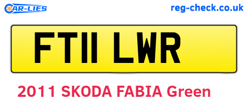 FT11LWR are the vehicle registration plates.