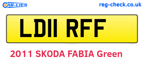 LD11RFF are the vehicle registration plates.