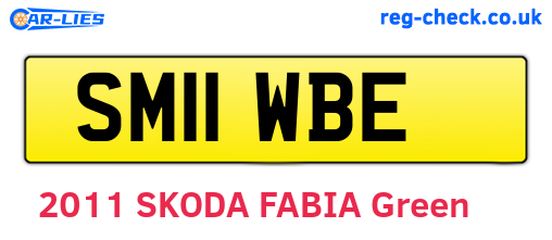 SM11WBE are the vehicle registration plates.