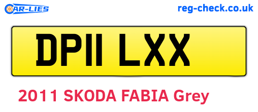 DP11LXX are the vehicle registration plates.