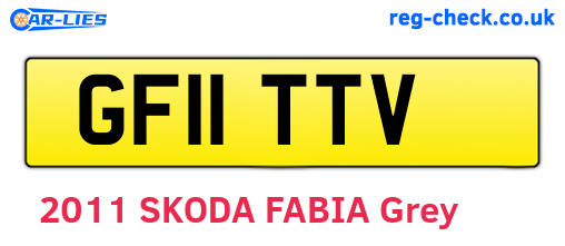 GF11TTV are the vehicle registration plates.