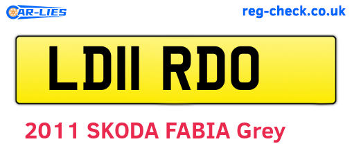 LD11RDO are the vehicle registration plates.
