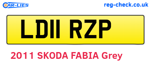 LD11RZP are the vehicle registration plates.