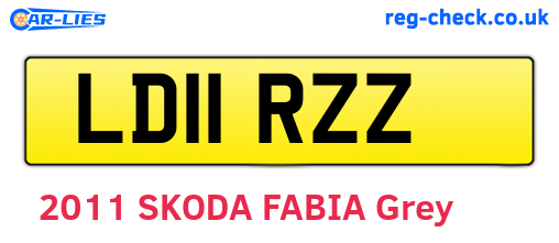 LD11RZZ are the vehicle registration plates.