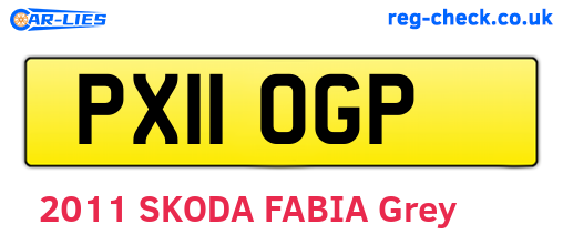 PX11OGP are the vehicle registration plates.