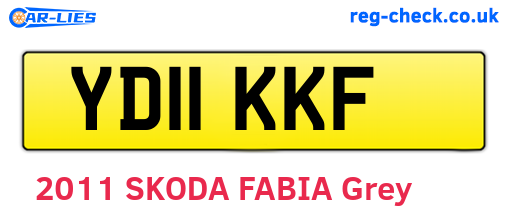YD11KKF are the vehicle registration plates.