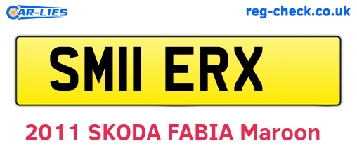 SM11ERX are the vehicle registration plates.