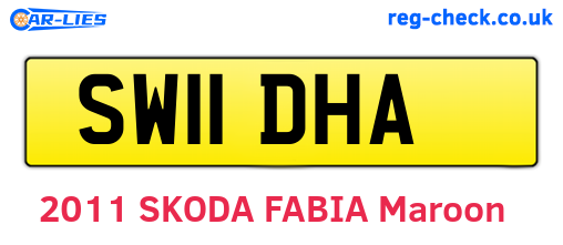 SW11DHA are the vehicle registration plates.