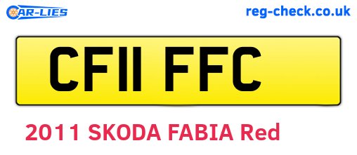 CF11FFC are the vehicle registration plates.