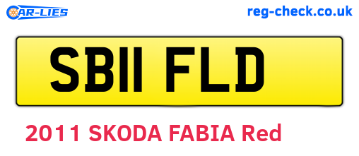 SB11FLD are the vehicle registration plates.