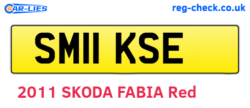SM11KSE are the vehicle registration plates.