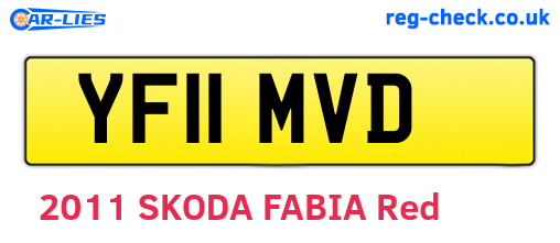 YF11MVD are the vehicle registration plates.