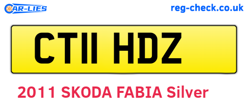 CT11HDZ are the vehicle registration plates.