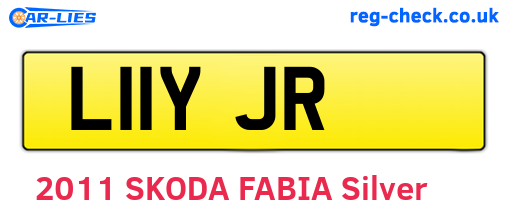 L11YJR are the vehicle registration plates.