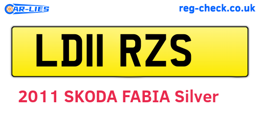 LD11RZS are the vehicle registration plates.