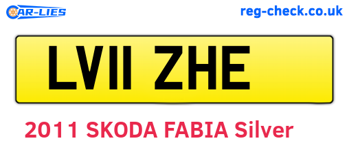 LV11ZHE are the vehicle registration plates.